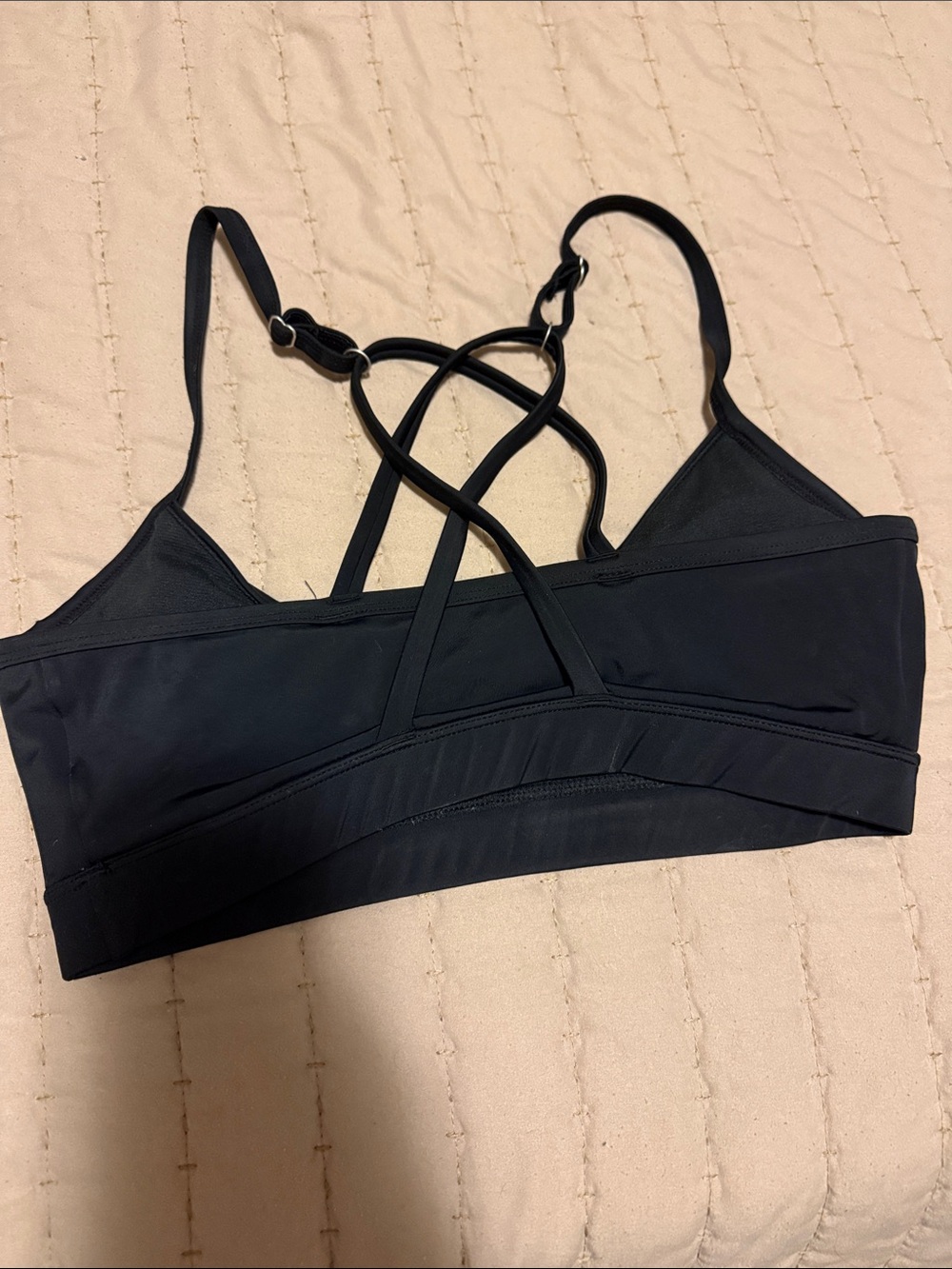 DSG Black Strappy Crisscross Sports Bralette
